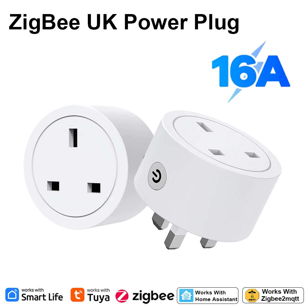Smart Home Energy App - Zigbee Smart Plug 16A UK Socket