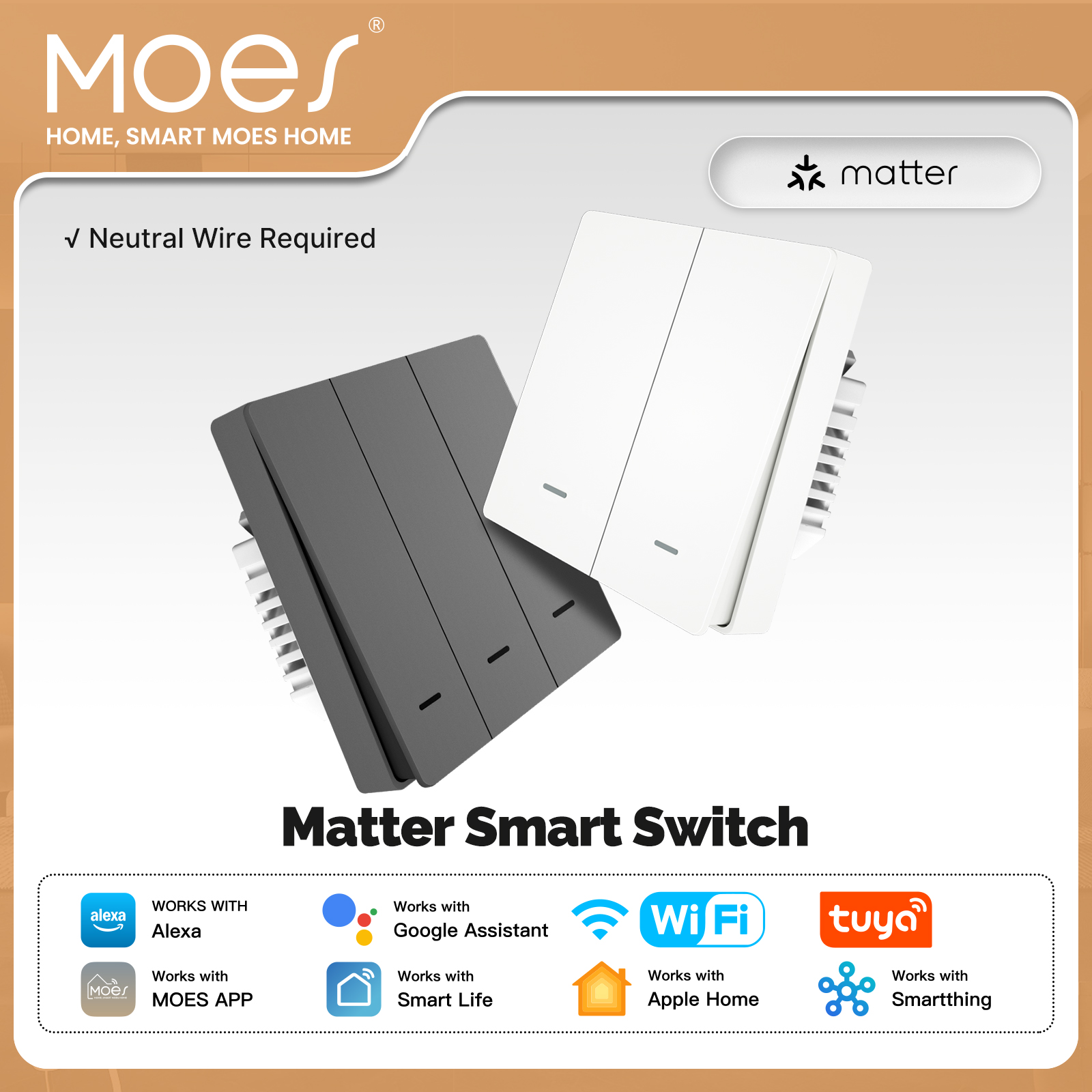 Smart Home Web - MOES Matter Tuya WiFi Smart Light