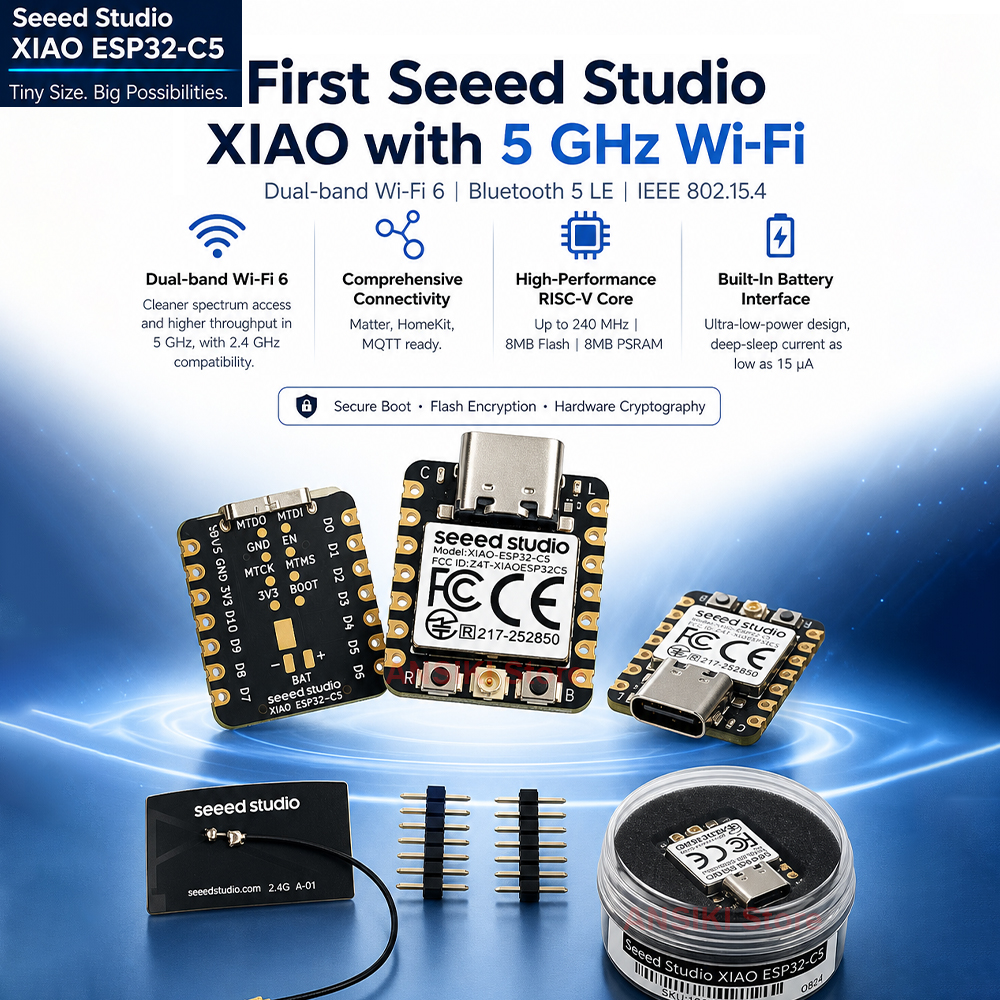 Smart Home Mqtt - seeed studio XIAO ESP32-C5 First 2.4G/5GHz