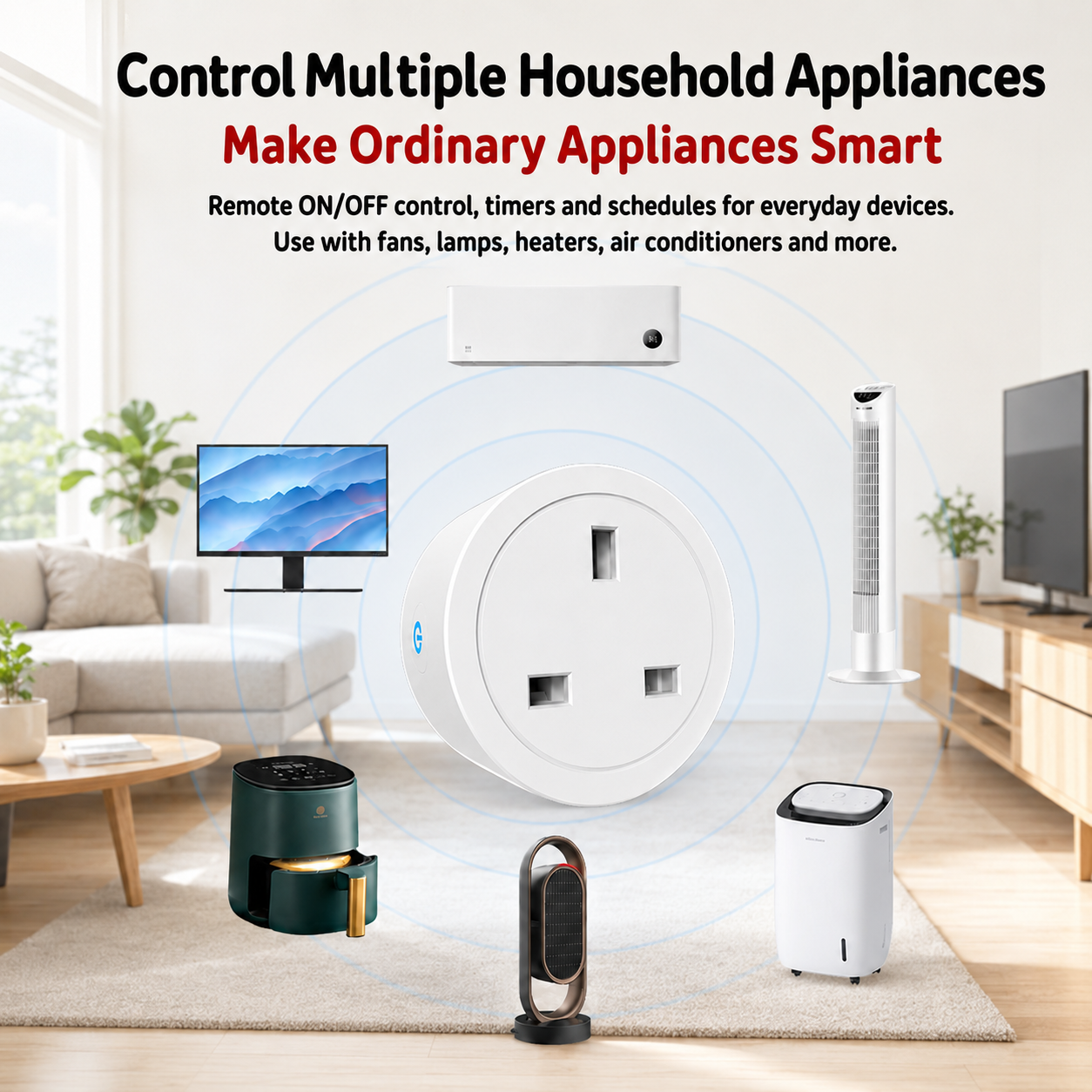 Tuya UK Smart Plug WiFi Blueto - Smart Home Energy App ulasan dan harga