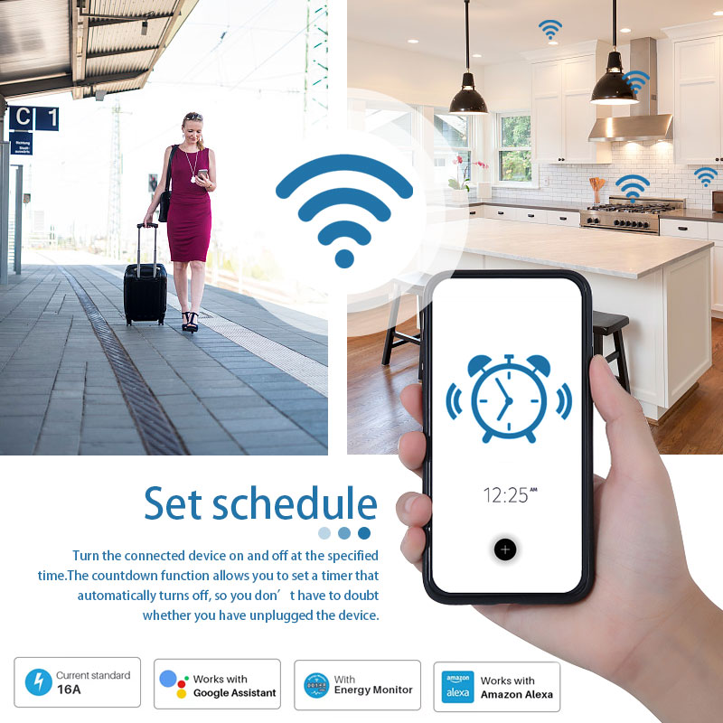 Work With TUYA Smart Plug WiFi - Smart Home Living Room ulasan dan harga