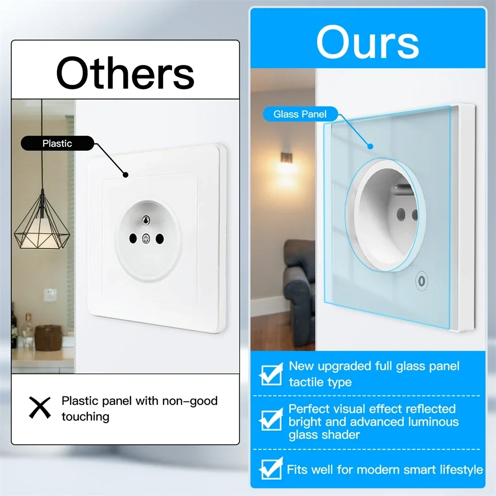 Moes ZigBee Wall Socket WIFI S - Smart Home Living Room ulasan dan harga