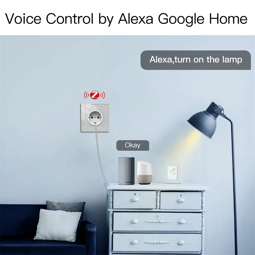 Moes ZigBee Wall Socket WIFI S - Smart Home Living Room ulasan dan harga