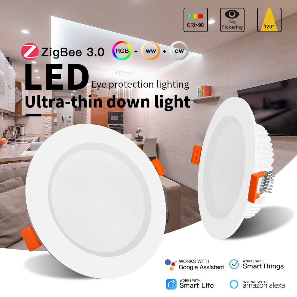 10P 6/9/12W RGB + CCT LED Ligh - Smart Home Living Room ulasan dan harga