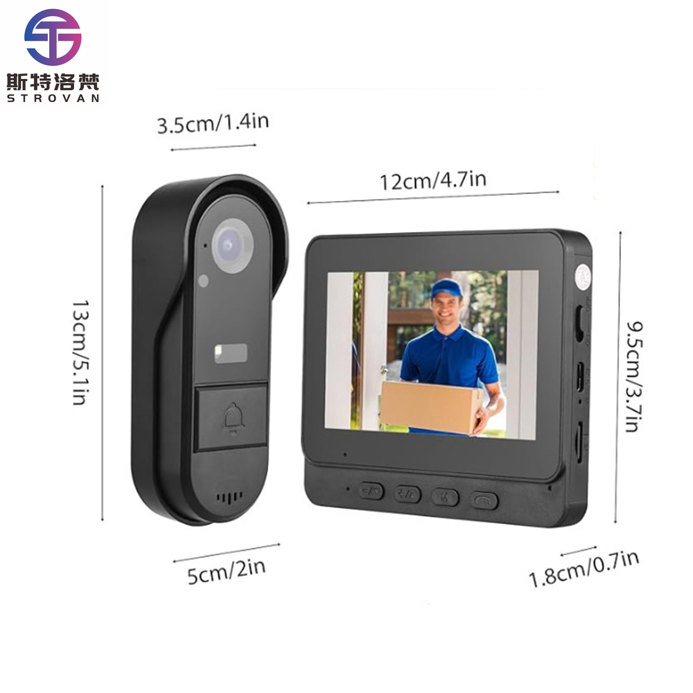 4.3-Inch Smart Doorbell  Syste - Smart Home Video Doorbell Installation ulasan dan harga