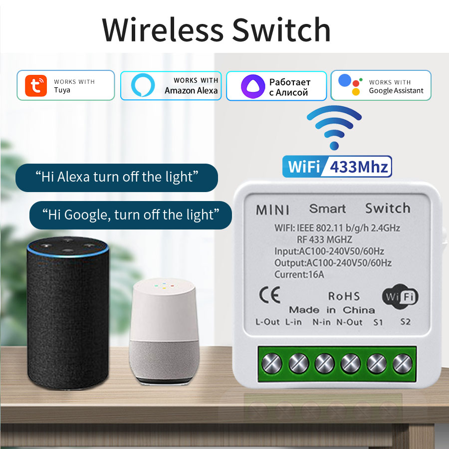 16A 20A WiFi Smart Switch 2-Wa - Smart Home Remote ulasan dan harga