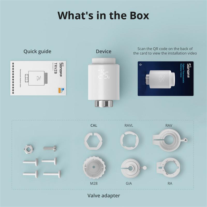 SONOFF Smart TRV Zigbee Thermo - Smart Home Mqtt ulasan dan harga