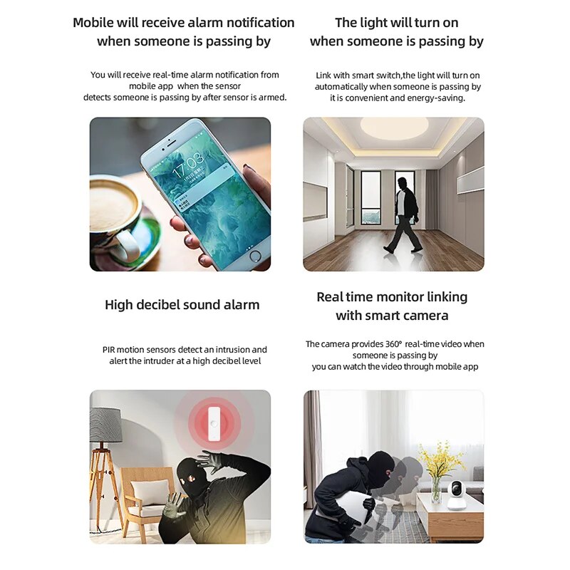 Tuya WiFi Zigbee PIR Motion Se - Smart Home Living Room ulasan dan harga