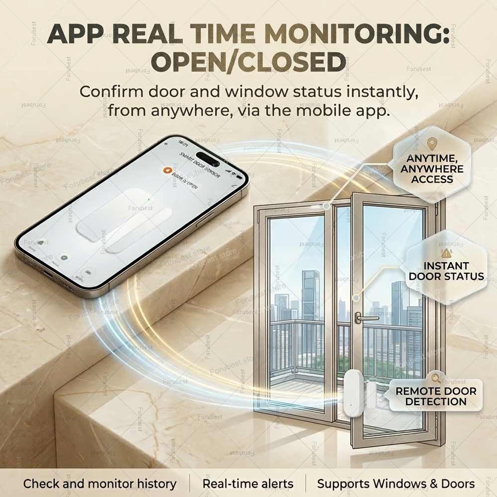 Tuya Zigbee Door Window Sensor - Smart Home Mqtt ulasan dan harga