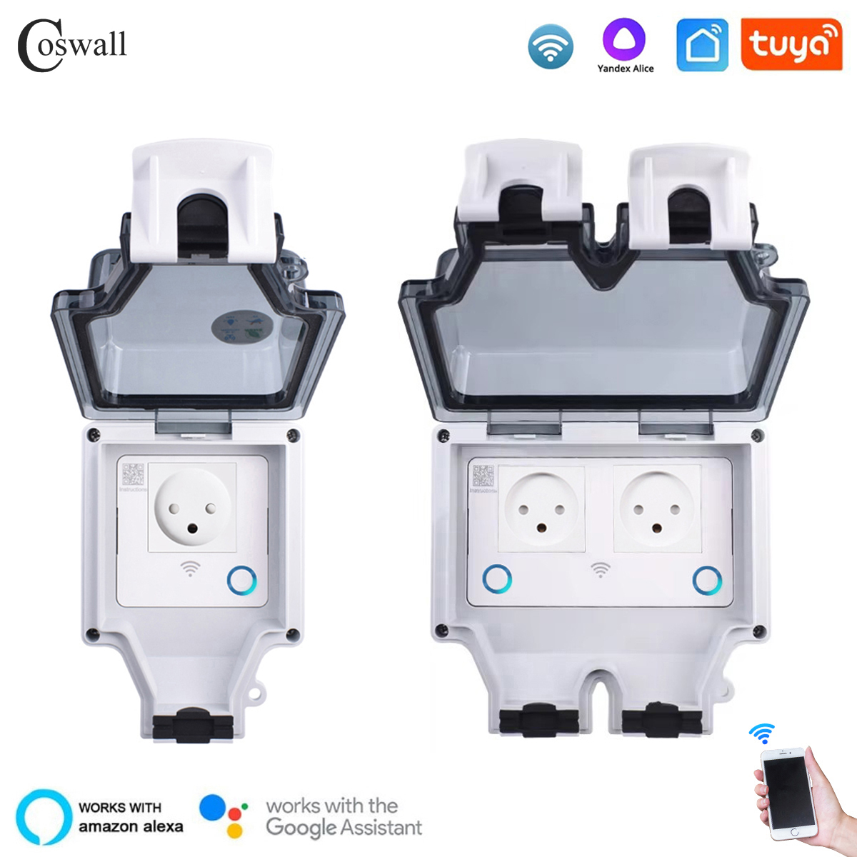Coswall Tuya Wifi IP66 Waterpr - Smart Home Living Room ulasan dan harga