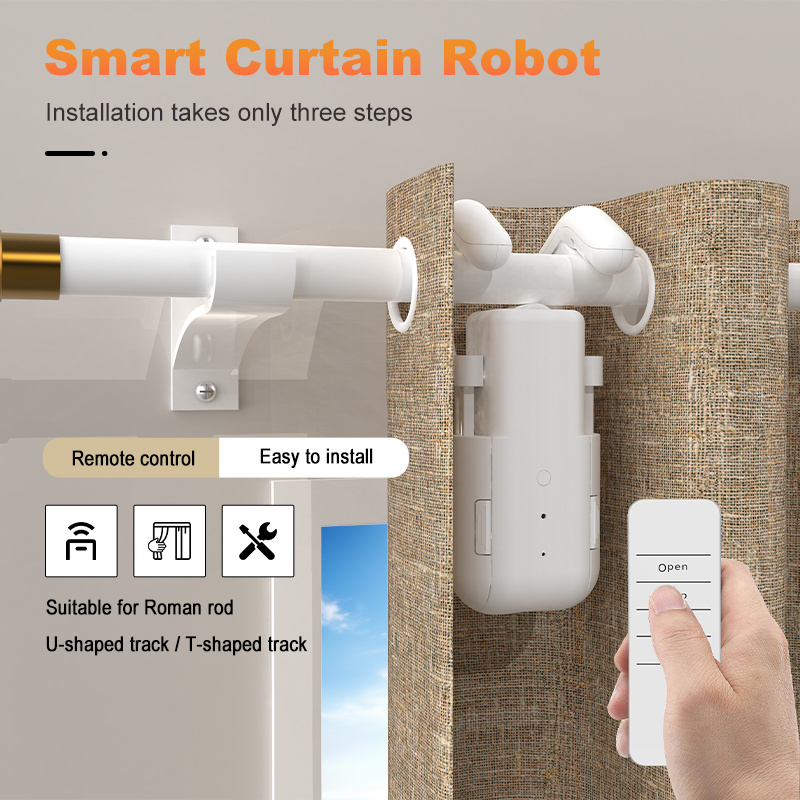 Smart Curtain Motor with Remot - Smart Home Remote ulasan dan harga