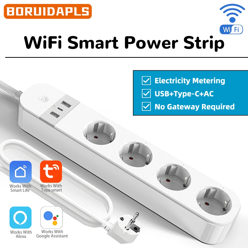 BORUIDAPLS FR Plug WiFi Smart  - Smart Home Energy App ulasan dan harga