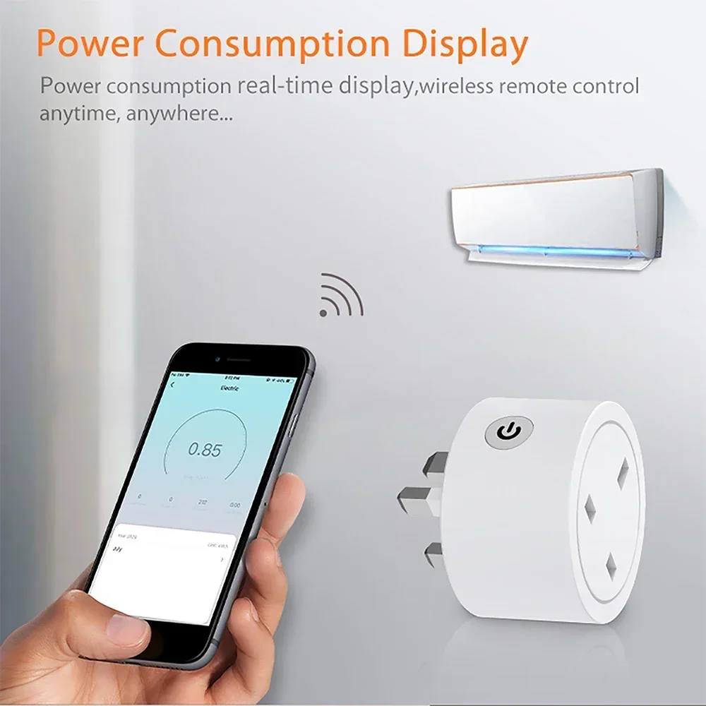 Zigbee Smart Plug 16A UK Socke - Smart Home Energy App ulasan dan harga