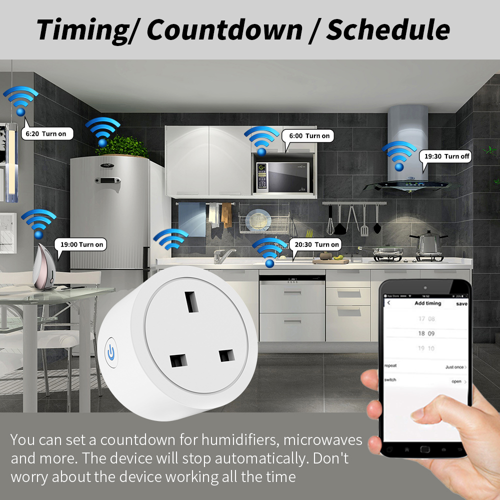20A Tuya WiFi Smart UK Plug So - Smart Home Or Smart Home ulasan dan harga