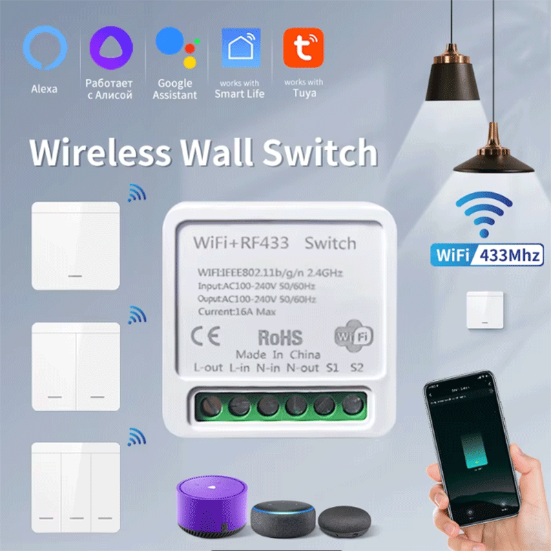 Tuya WiFi Smart Light Switch S - Smart Home Web ulasan dan harga