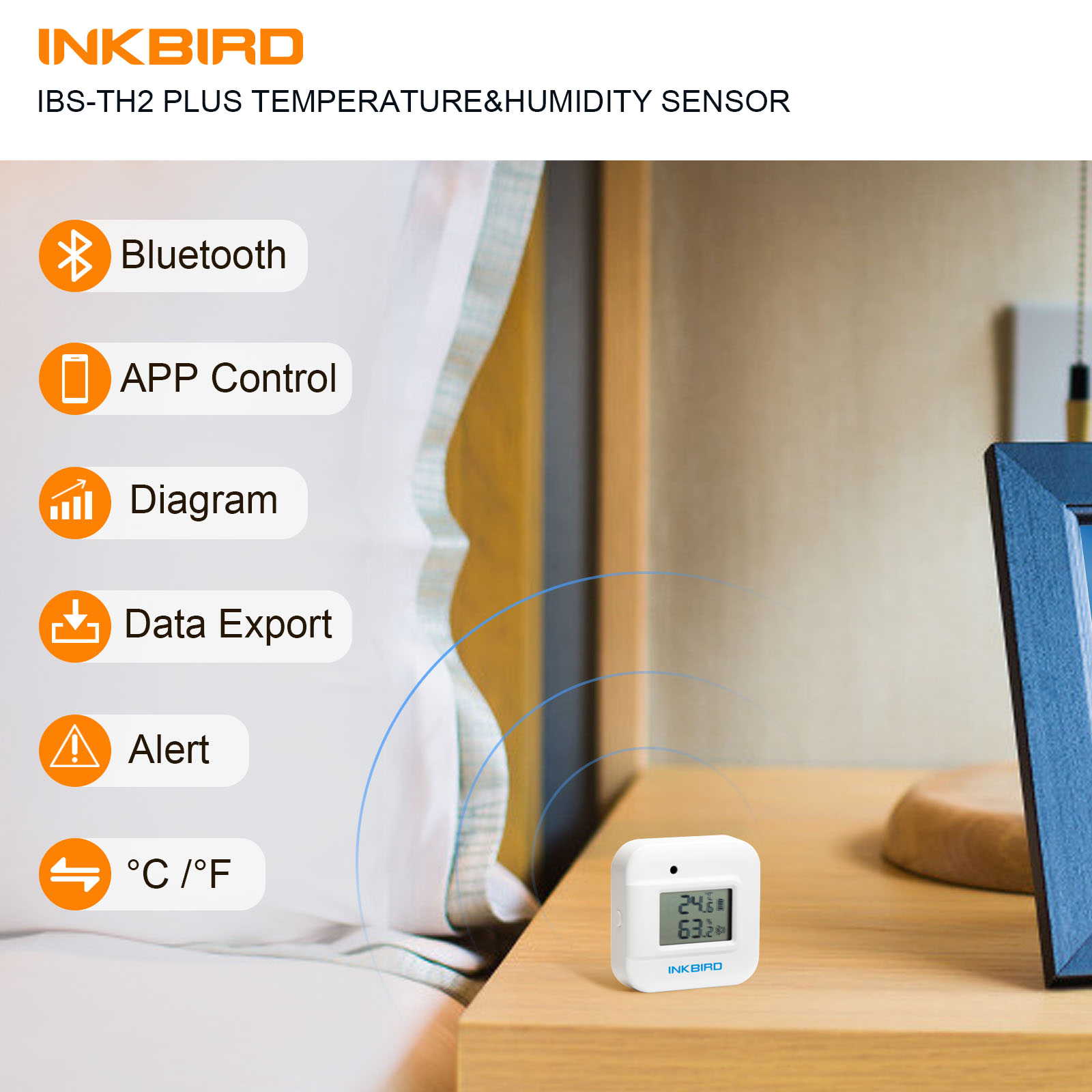 INKBIRD IBS-TH2 Plus Bluetooth - Smart Home Plus ulasan dan harga
