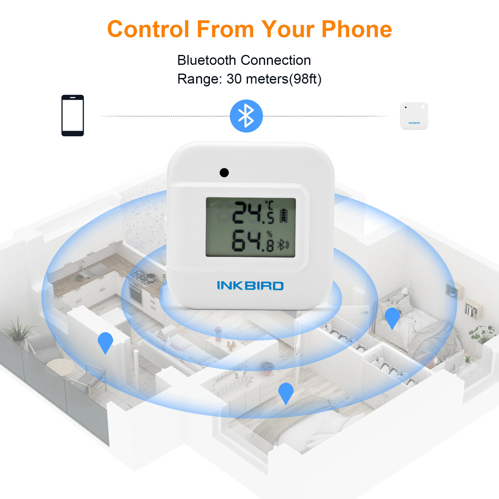 INKBIRD IBS-TH2 Plus Bluetooth - Smart Home Plus ulasan dan harga