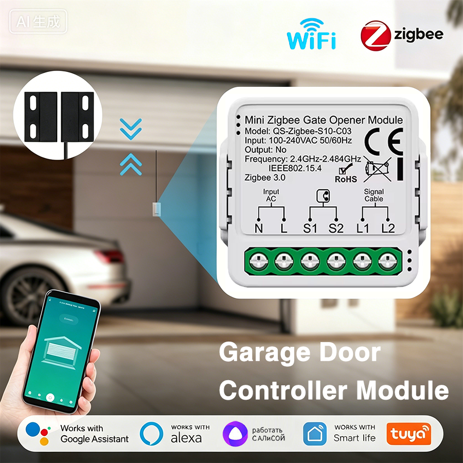 Tuya Smart WiFi or Zigbee Gara - Smart Home Or Smart Home ulasan dan harga