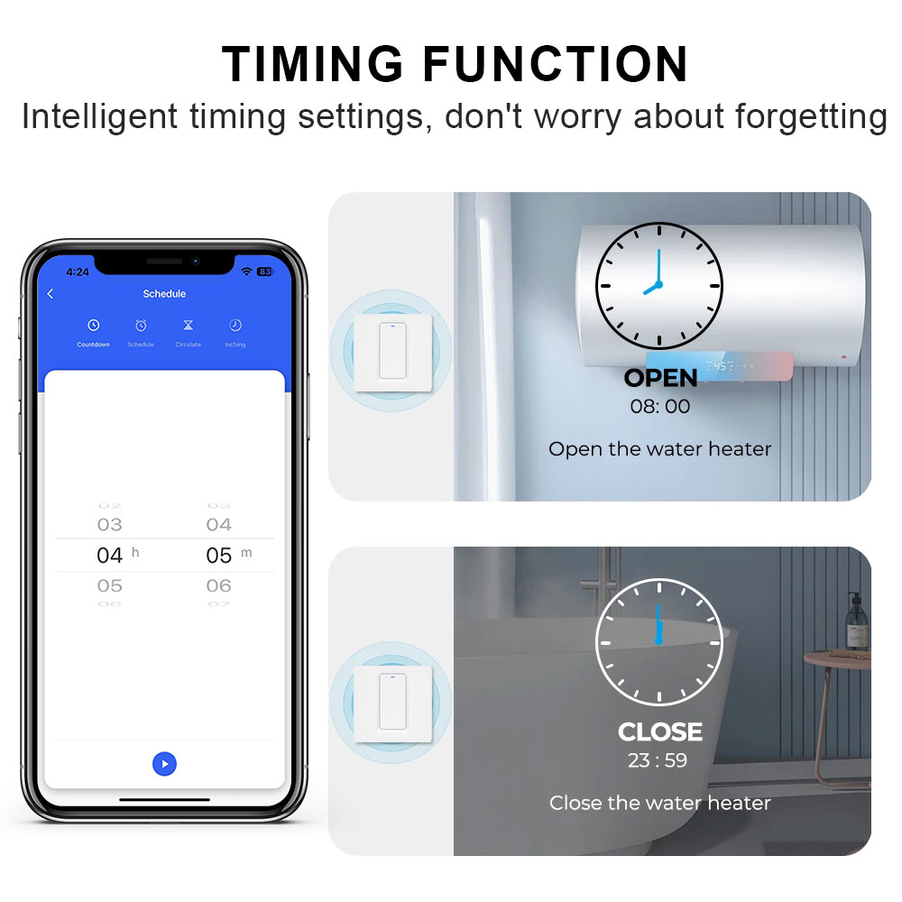 Smart Water Heater Switch/WiFi - Smart Home Remote ulasan dan harga