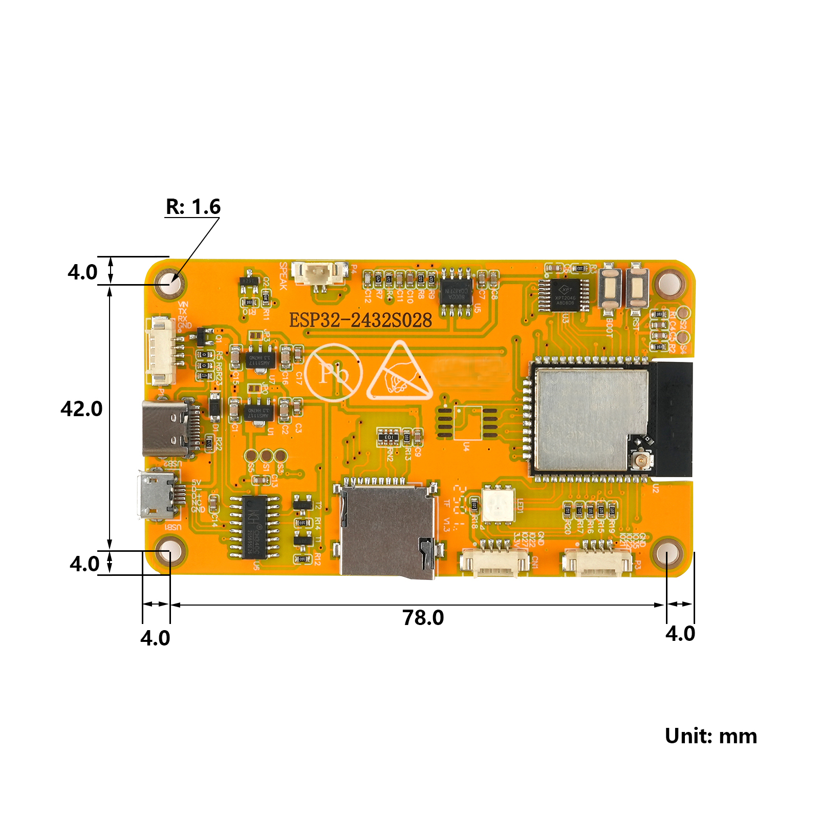 RCmall 2.8'' ESP32 LCD Display - Smart Home Arduino ulasan dan harga