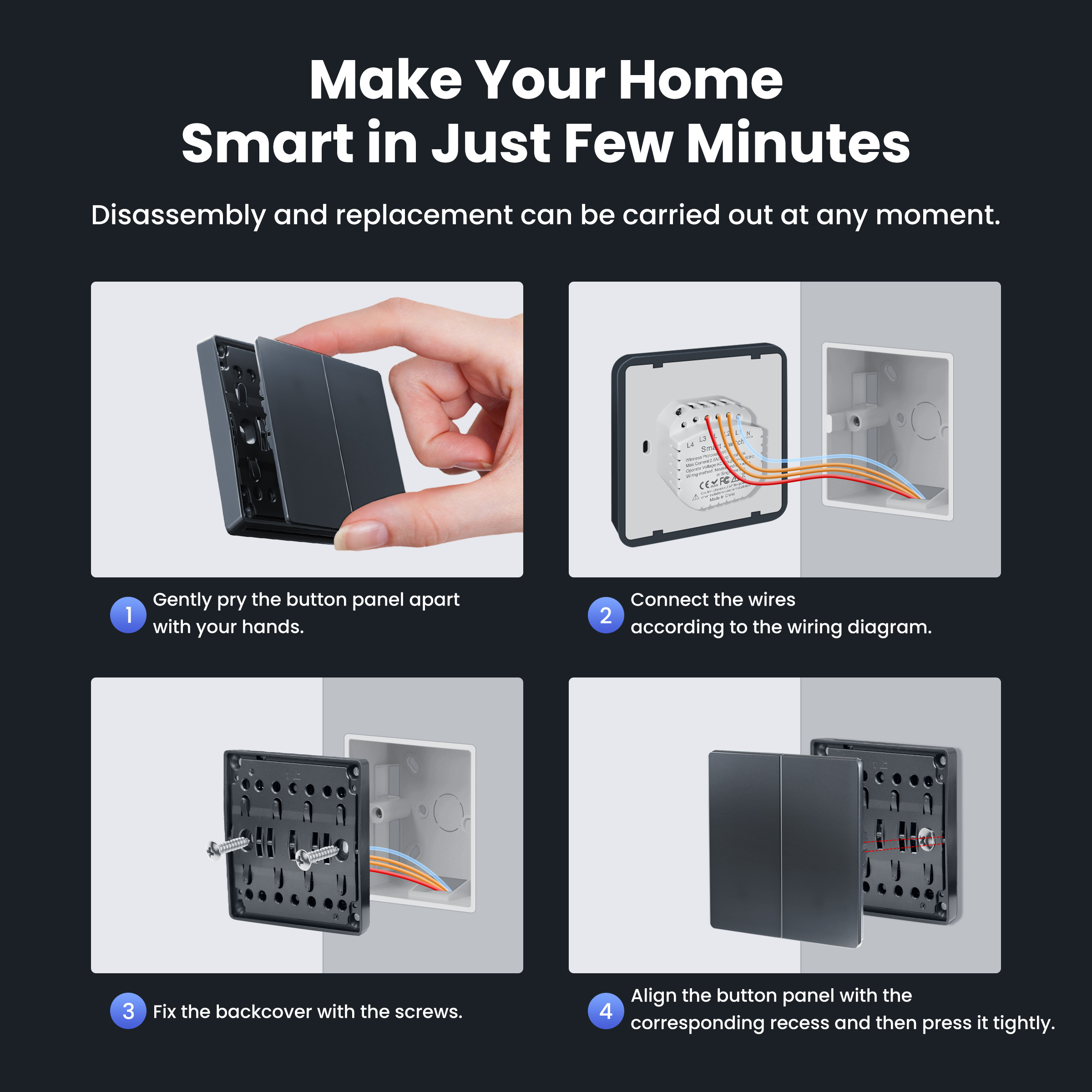 GIRIER Smart Light Switch WiFi - Smart Home Web ulasan dan harga