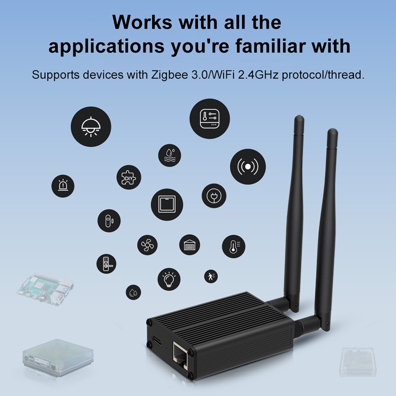 ZigBee 3.0 Dongle To Ethernet, - Smart Home Mqtt ulasan dan harga