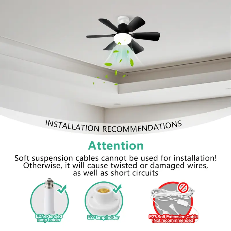 40W Ceiling Fan with Remote Co - Smart Home Living Room ulasan dan harga