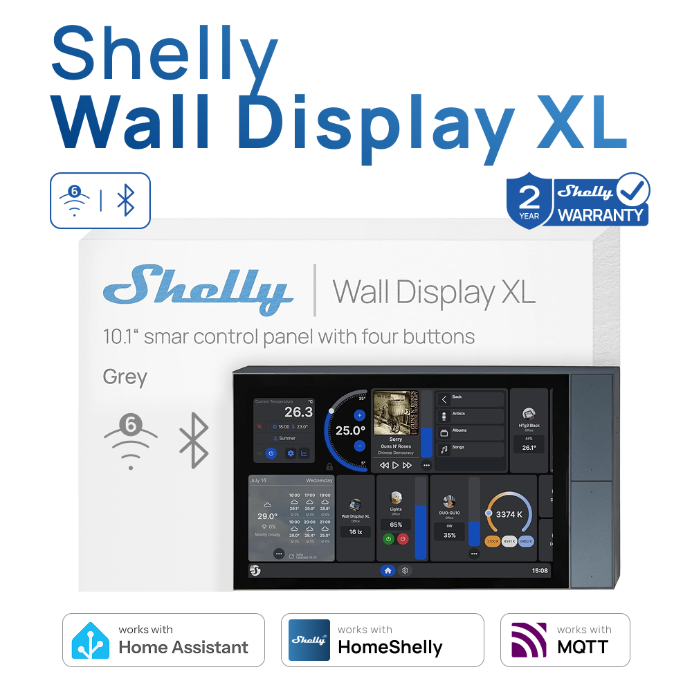 Shelly Wall Display XL Smart H - Smart Home Xl ulasan dan harga