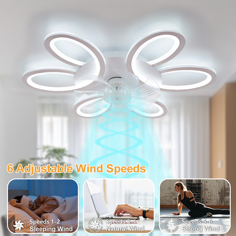 Ceiling Fan With Lights 25.83i - Smart Home Living Room ulasan dan harga