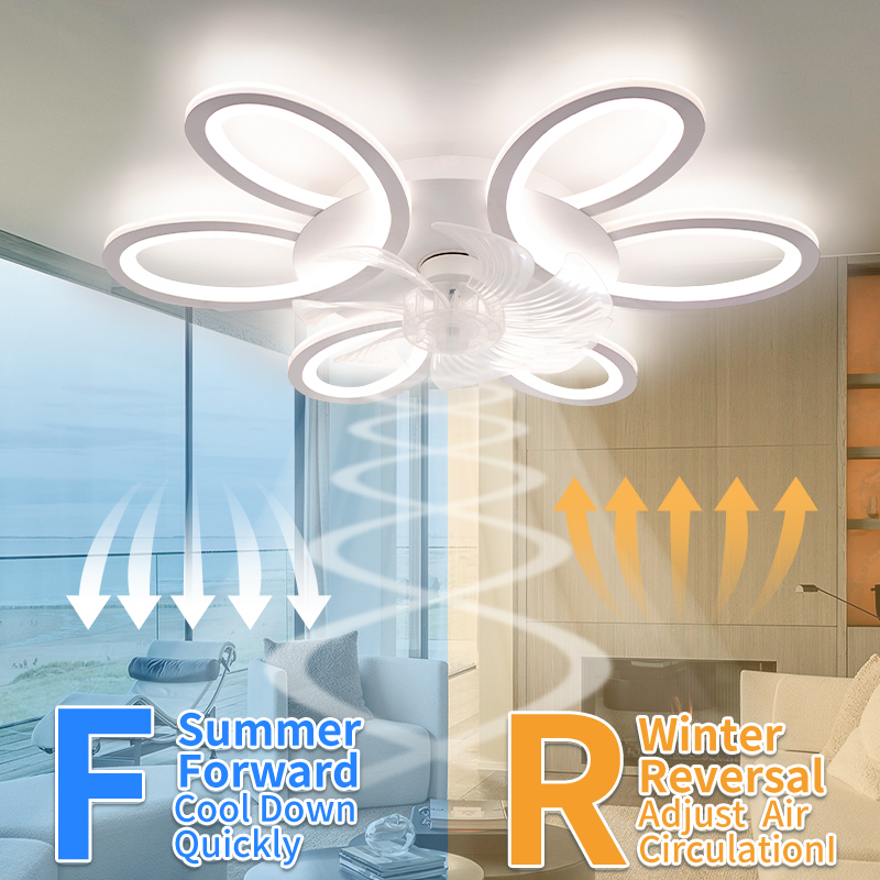 Ceiling Fan With Lights 25.83i - Smart Home Living Room ulasan dan harga
