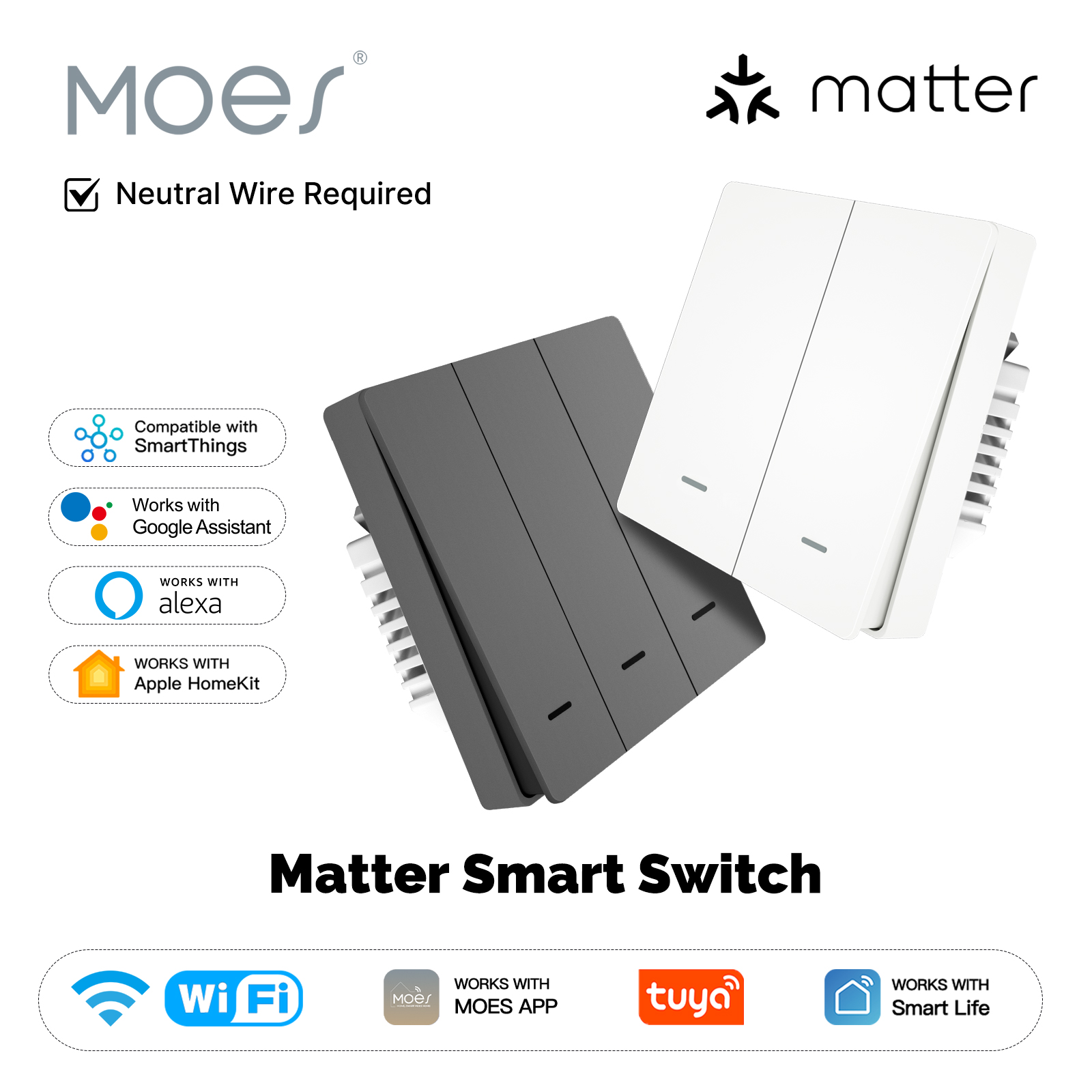 MOES Matter Tuya WiFi Smart Li - Smart Home Web ulasan dan harga