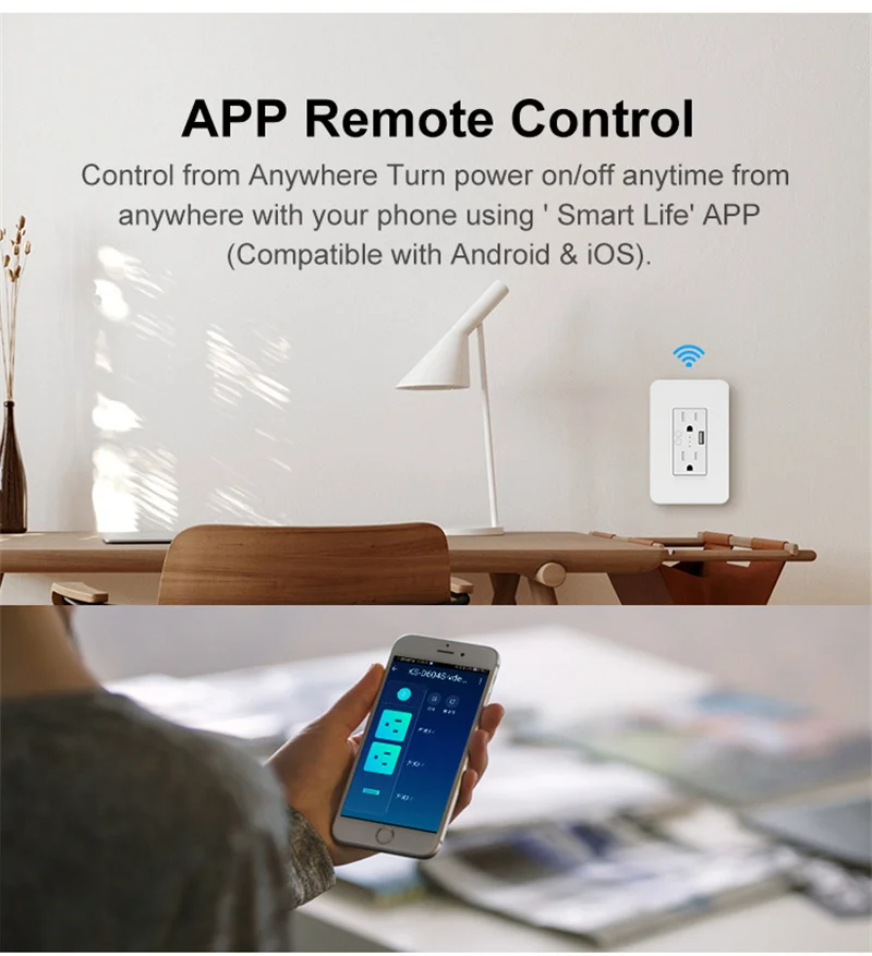 Milfra Wifi Smart Socket Doubl - Smart Home Living Room ulasan dan harga