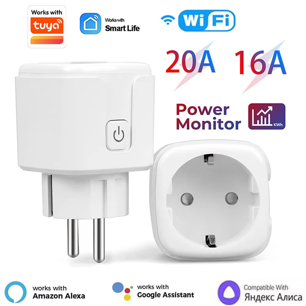20A EU Smart Plug Wifi Socket  - Smart Home Living Room ulasan dan harga