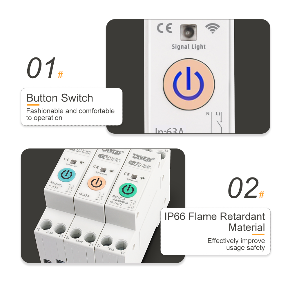 Smart WIFI Circuit Breaker Tuy - Smart Home Energy App ulasan dan harga