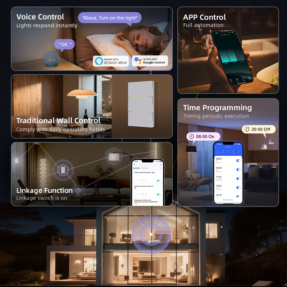 AVATTO 1/2/3/4 Gang WiFi Smart - Smart Home Web ulasan dan harga