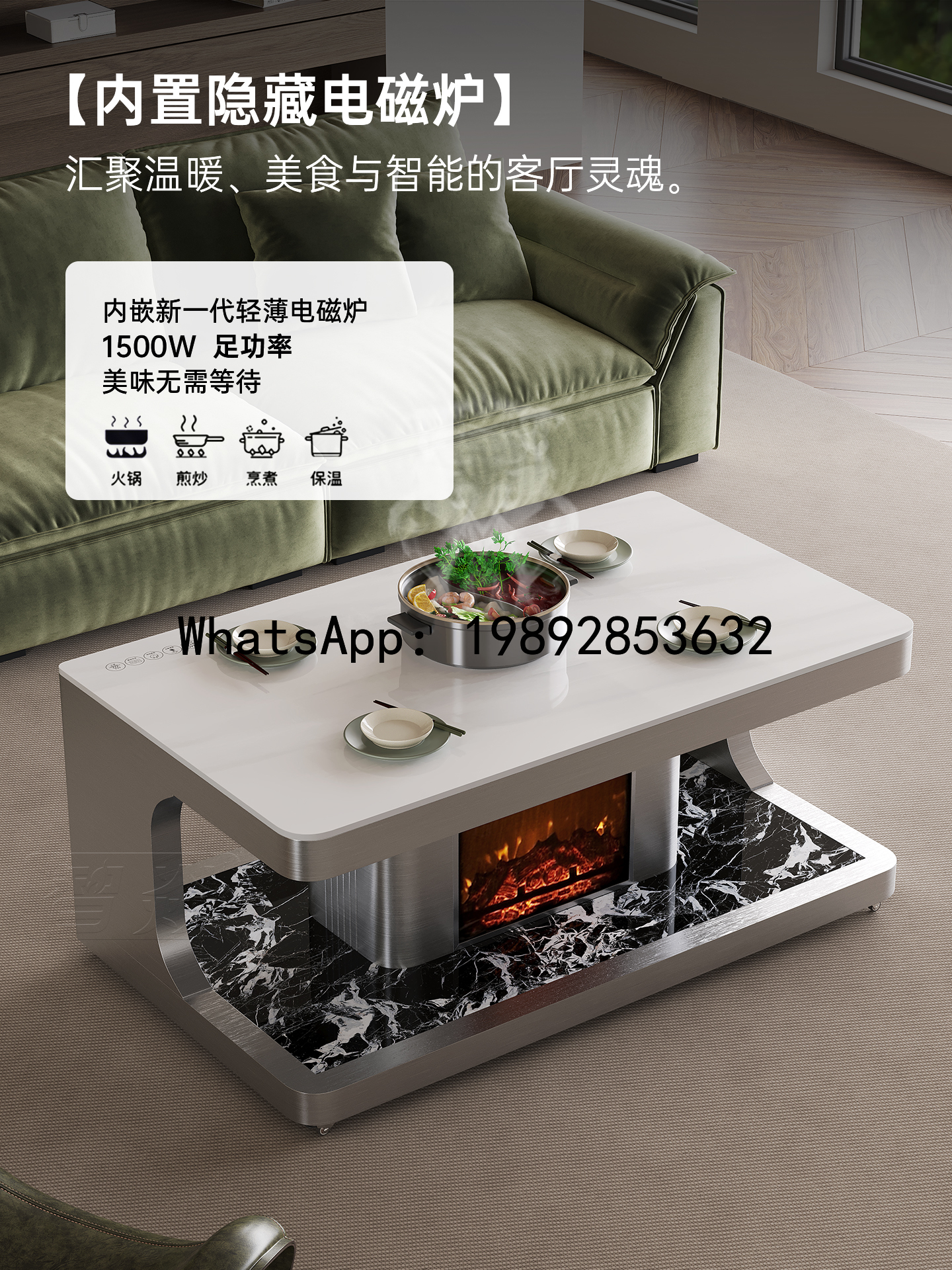 XL Smart Heating Coffee Table  - Smart Home Xl ulasan dan harga