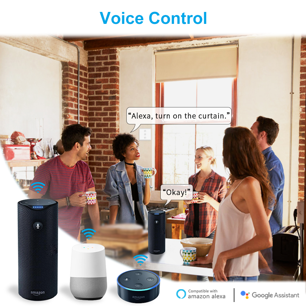 Tuya Smart Life EU WiFi Roller - Smart Home Living Room ulasan dan harga