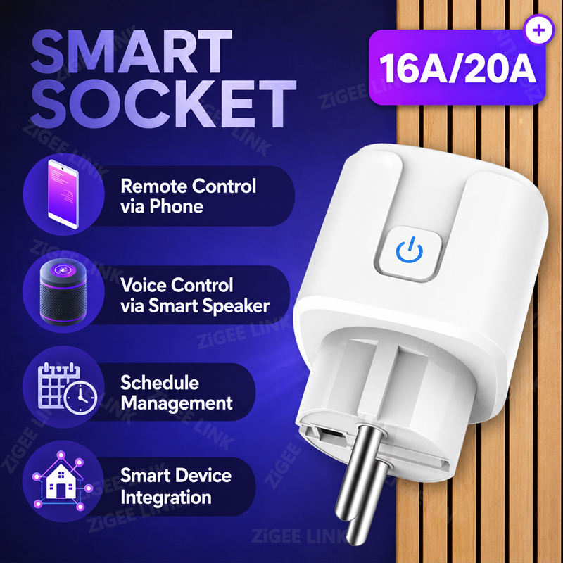 Smart Socket EU Plug WIFI or Z - Smart Home Or Smart Home ulasan dan harga