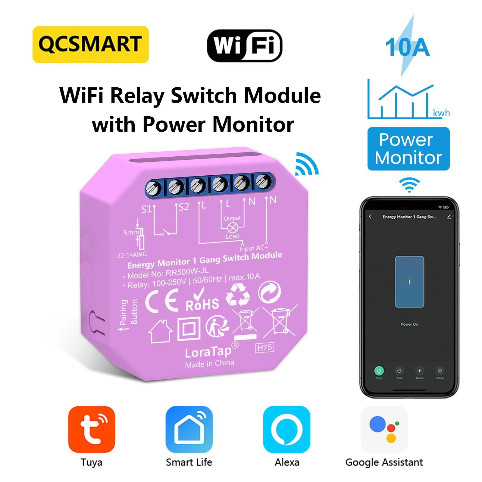 QCSMART Wireless Power Energy  - Smart Home Energy App ulasan dan harga