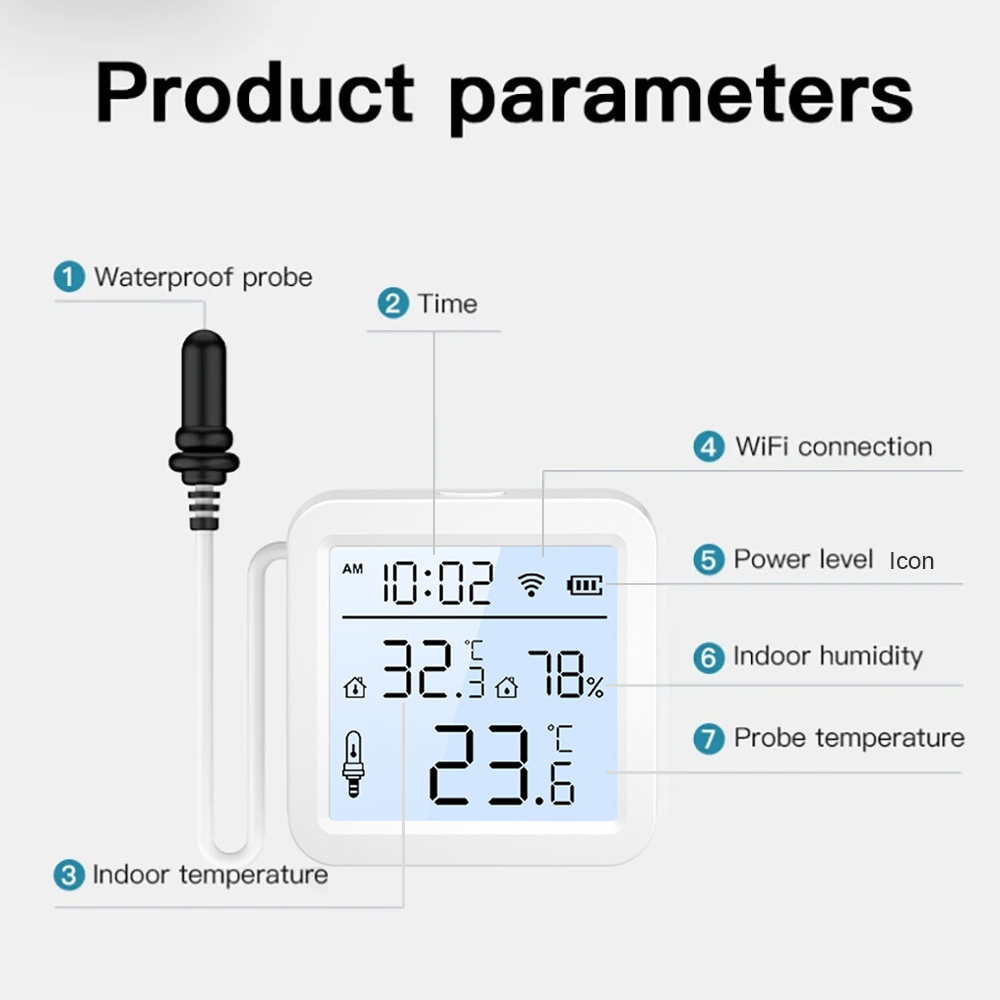WiFi Humidity Temperature Sens - Smart Home Web ulasan dan harga