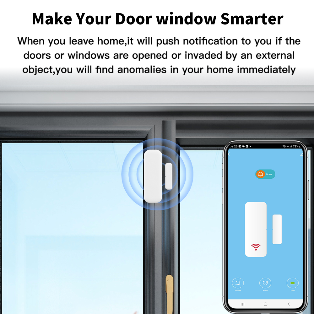 Tuya WiFi or ZigBee Door Windo - Smart Home Or Smart Home ulasan dan harga