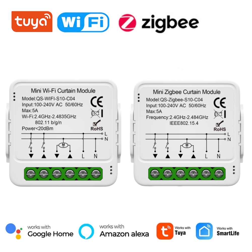 Tuya WiFi Zigbee Smart Curtain - Smart Home Living Room ulasan dan harga