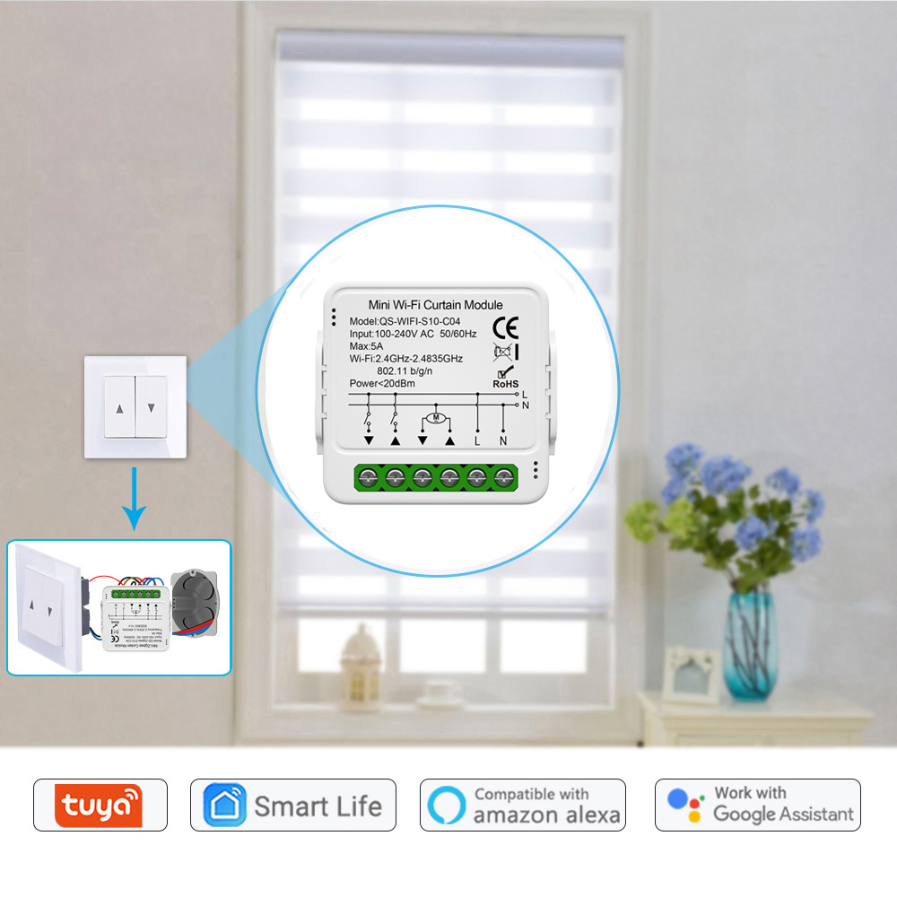 Tuya WiFi Zigbee Smart Curtain - Smart Home Living Room ulasan dan harga